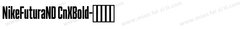 NikeFuturaND CnXBold字体转换